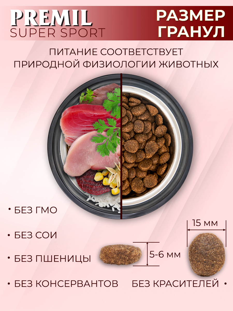 Корм Premil Super Sport super premium